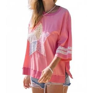 NEW ODDI go my way tunic top in pink